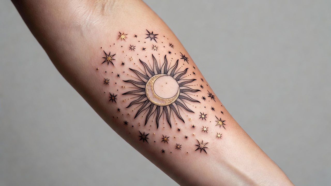 Celestial Tattoo Symbols: Sun Moon Stars Meanings Guide