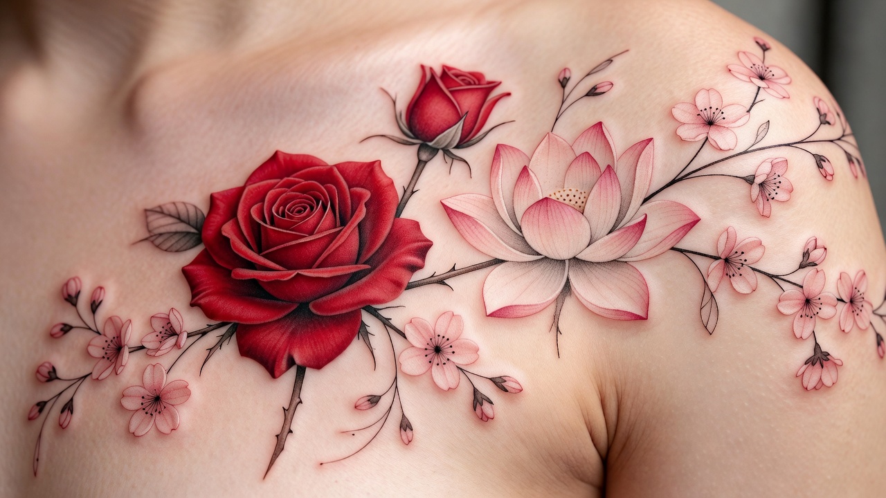 Floral Tattoo Symbolism: Meanings of Popular Flower Designs