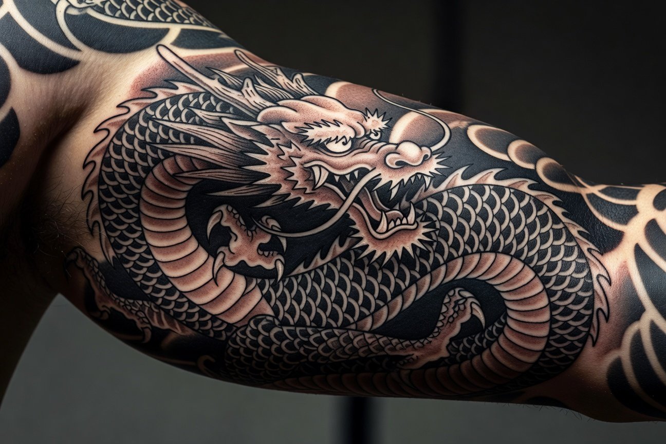 How to Blend Blackwork with Realism in Irezumi Designs
